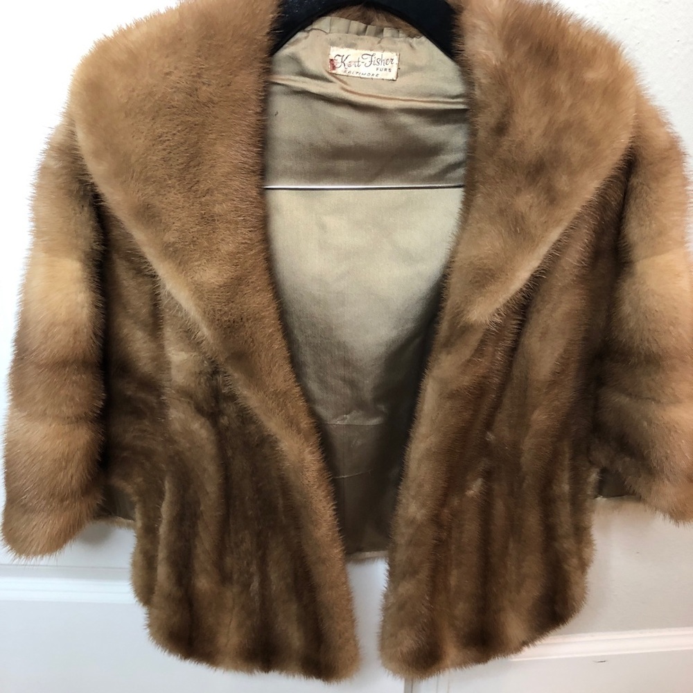 Vintage Kent fisher mink shawl - Picture 4 of 5